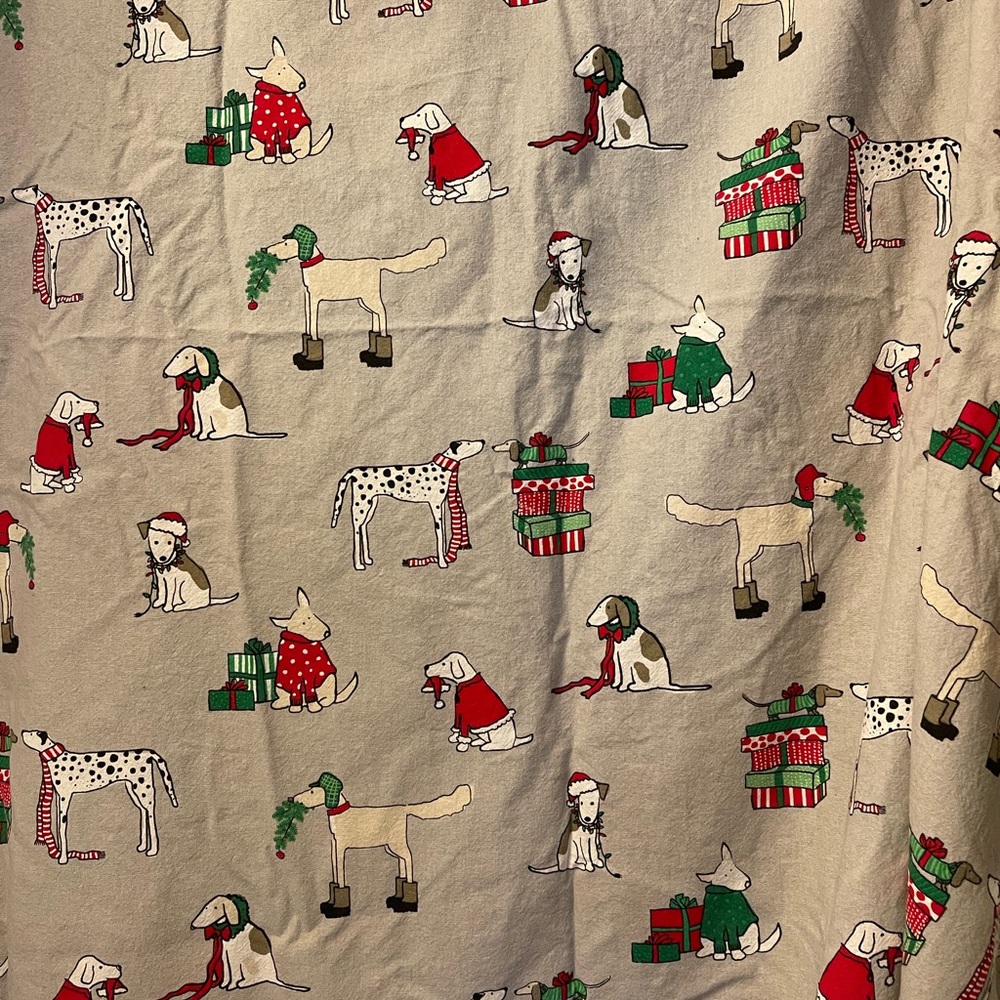 Xmas Dog Shower Curtain